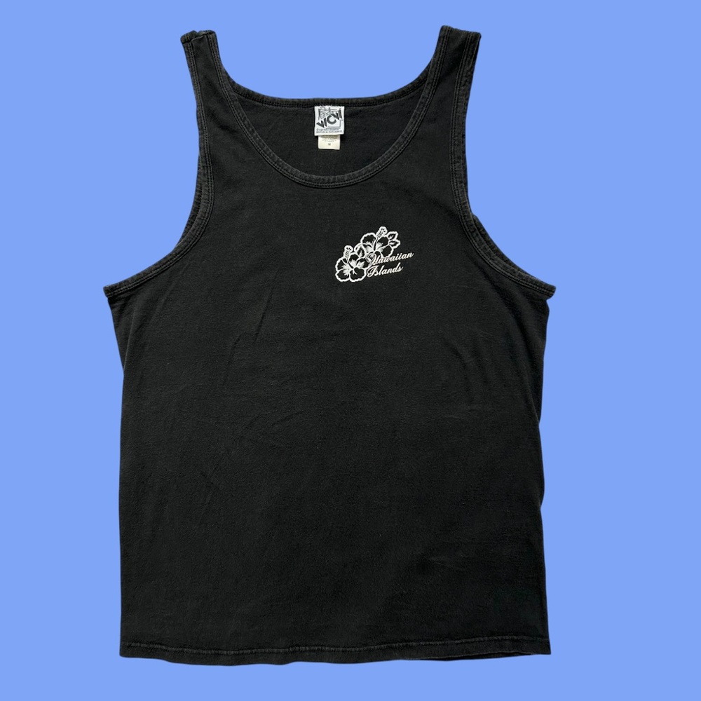 Vintage 90s Hawaiian Islands World Championship Wrestling Graphic Tank Medium